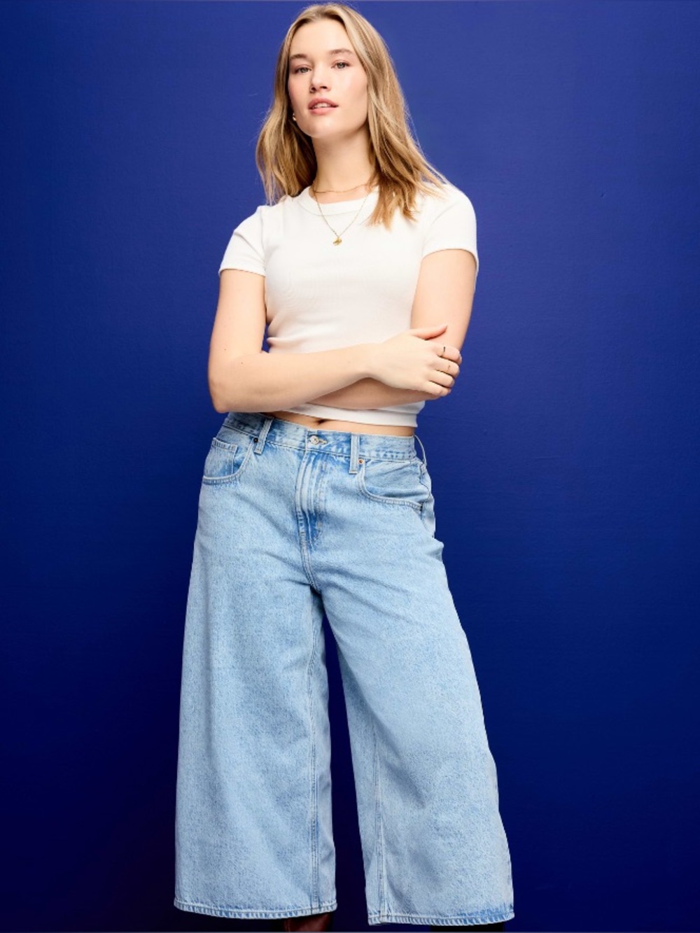 Viral Old Navy Mid-rise baggy culottes